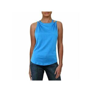 NWT WE THE FREE Womens Blue Twist Sleeveless Crew Neck Tank Top Size: S
